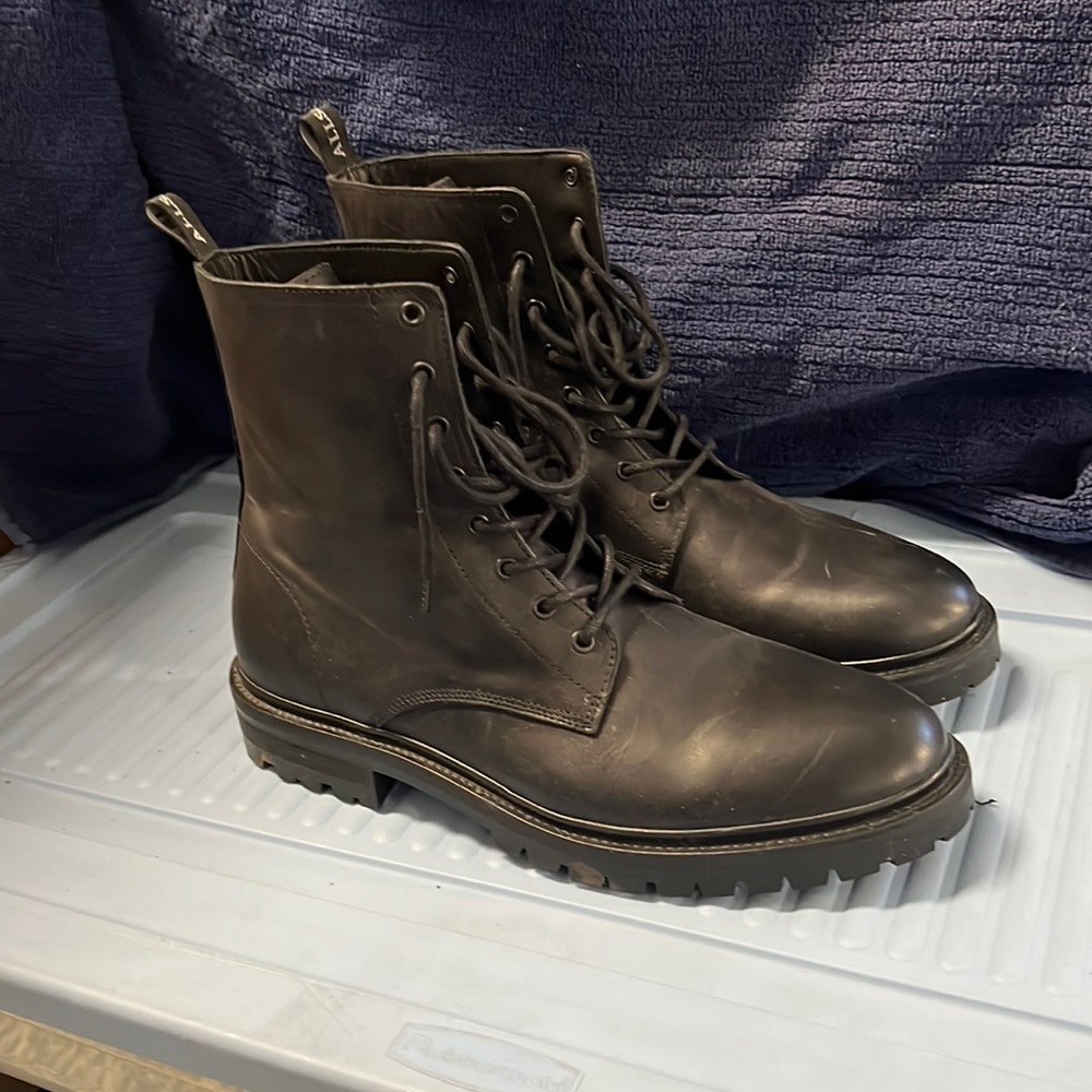 Men’s size 45 All Saints military combat style boot. Worn couple times like new